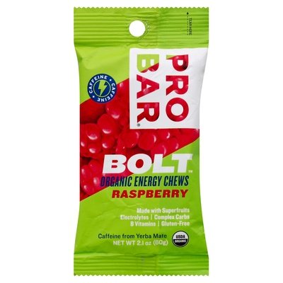 Probar Energy Chews Organic Raspberry 12/2.1 OZ [UNFI #1232180] [ebt]
