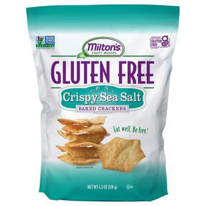 Miltons Baked Crackers Gluten Free Crispy Sea Salt 12/4.5 OZ [UNFI #1613165] [ebt]