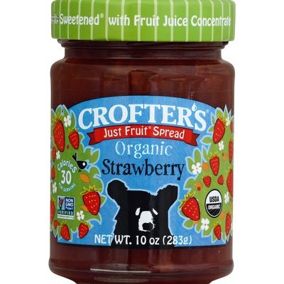Crofters Fruit Spread Organic Strawberry 6/10 OZ [UNFI #0683086] [ebt]