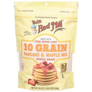 Bobs Red Mill Pancake & Waffle Mix Whole Grain 4/24 OZ [UNFI #2808392] [ebt]