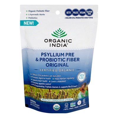 Organic India Psyllium Pre & Probiotic Fiber Original 10 OZ [UNFI #2974921] T