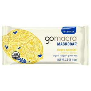 Gomacro Macrobar Lemon + Lemon 12/2.3 OZ [UNFI #2692481] [ebt]