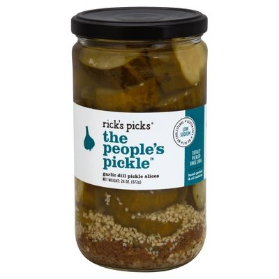 Ricks Picks Pickle Garlic Dill Slices 6/24 OZ [UNFI #1230556] [ebt]