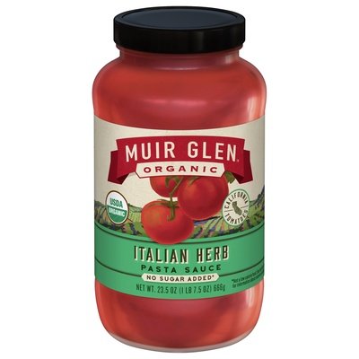 Muir Glen Pasta Sauce Organic Italian Herb 12/23.5 Z [UNFI #2907228] [ebt]
