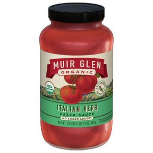 Muir Glen Pasta Sauce Organic Italian Herb 12/23.5 Z [UNFI #2907228] [ebt]