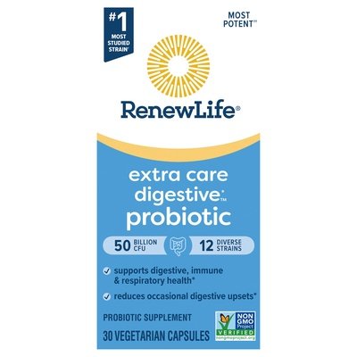 Renew Life Probiotic Extra Care Digestive Vegetarian Capsules 6/30 VCAP [UNFI #2623999] T