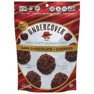 Undercover Chocolate Chocolate Quinoa Crisps Dark Chocolate + Cherries Mini 12/3 OZ [UNFI #3018645] [ebt] T