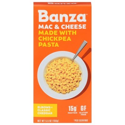 Banza Mac & Cheese Elbows + Classic Cheddar 6/5.5 OZ [UNFI #2347011] [ebt]