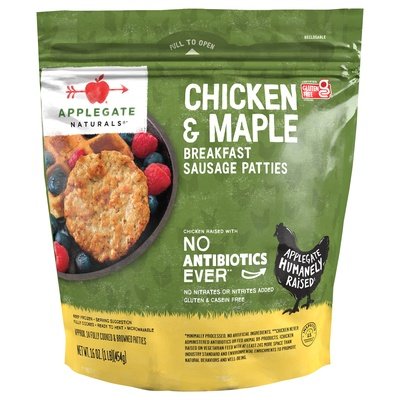 Applegate Farms Chicken & Maple Brkfst Patties 6/16 OZ [UNFI  #2920916]