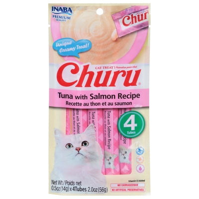 Inaba Cat Treats Tuna with Salmon Recipe 8/2 OZ [UNFI #03017910]