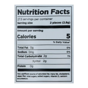 Pur Gum Chewing Gum Aspartame Free Peppermint 12/2.72 OZ [UNFI #2230266] [ebt] T