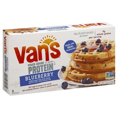 Vans International Foods Power Grain Blueberry Waffles 12/9 OZ [UNFI  #2282663]