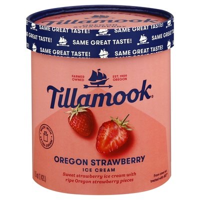 Tillamook Oregon Strawberry 6/1.5 QT [UNFI  #2685907]