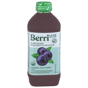 Berri Lyte Electrolyte Solution Organic Acai Berry Flavor Plant-Based 6/1 LTR [UNFI #2500122] [ebt]