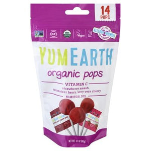 Yumearth Pops Organic Strawberry Smash Razzmatazz Berry Very Very Cherry 6/3 OZ [UNFI #0274746] [ebt] T