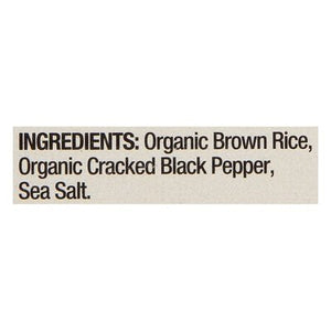 Lundberg Family Farms Rice Cakes Organic Cracked Black Pepper Lightly Salted 6/6 OZ [UNFI #2515625] [ebt]