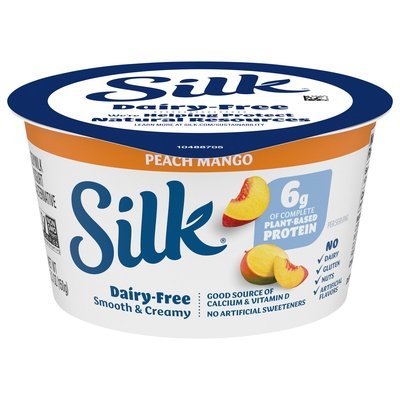 Silk Yogurt Alternative Dairy-Free Peach Mango 8/5.3 OZ [UNFI #1988104] [ebt]