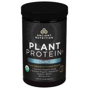 Ancient Nutrition Plant Protein+ Vanilla 11.5 OZ [UNFI #2575587] T