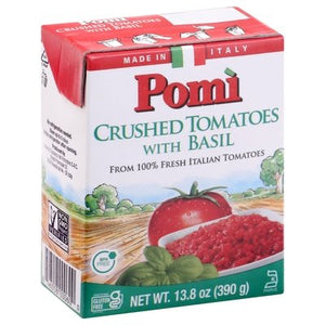 Pomi Tomatoes with Basil Crushed 12/13.8 Z [UNFI #2675874] [ebt]