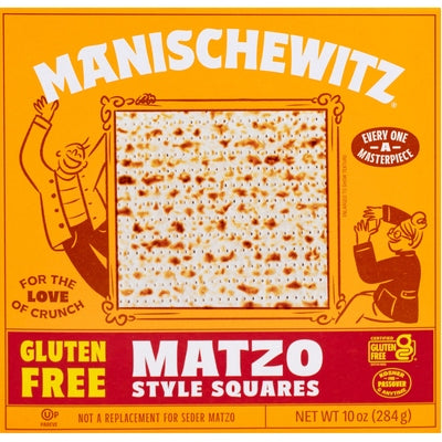 Manischewitz Matzo Style Squares Gluten Free 12/10 oz [UNFI #1187095 ] [ebt]