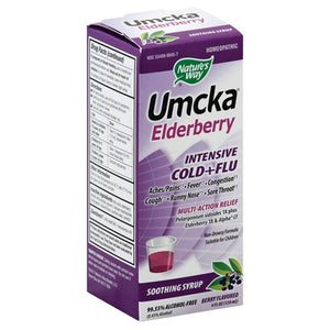 Natures Way Intensive Cold + Flu Soothing Syrup Berry Flavored 4 OZ [UNFI #2039857] T