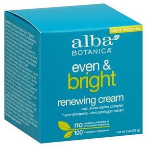 Alba Botanica Renewing Cream Even & Bright 1/2 OZ [UNFI #974832] T