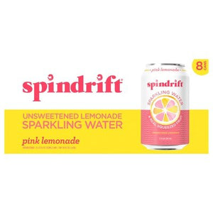 Spindrift Sparkling Water Pink Lemonade Unsweetened 3/8/12 OZ [UNFI #2814127] [ebt] T