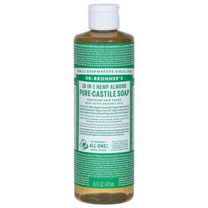 Dr Bronners Soap Pure-Castile 18-In-1 Hemp Almond 1/16 OZ [UNFI #115303] T