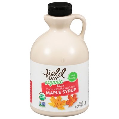 Field Day Maple Syrup Organic Dark Color Robust Taste 6/32 OZ [UNFI #1104827] [ebt] T