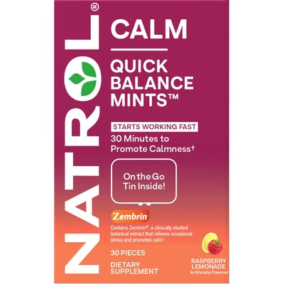 Natrol Quick Balance Mints Raspberry Lemonade Calm 1/30 CT [UNFI-CARLISLE #3096740]