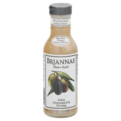 Briannas Dressing Italian Vinaigrette Home Style 6/12 OZ [UNFI #1698521] [ebt]