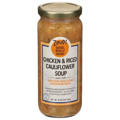 Zoup! Good, Really Good Cauliflower Soup Chicken & Riced 6/16 OZ [UNFI #2838647] [ebt]