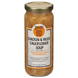 Zoup! Good, Really Good Cauliflower Soup Chicken & Riced 6/16 OZ [UNFI #2838647] [ebt]