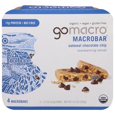 Gomacro Macrobars Oatmeal Chocolate Chip 7/4/2.3 OZ [UNFI #2662831] [ebt]