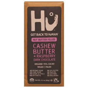Hu Dark Chocolate Organic Cashew Butter + Raspberry 70% Cacao 12/2.1 OZ [UNFI #2739647] [ebt] T