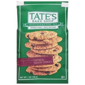 Tates Bake Shop Cookies Oatmeal Raisin 12/7 OZ [UNFI #1187707] [ebt]