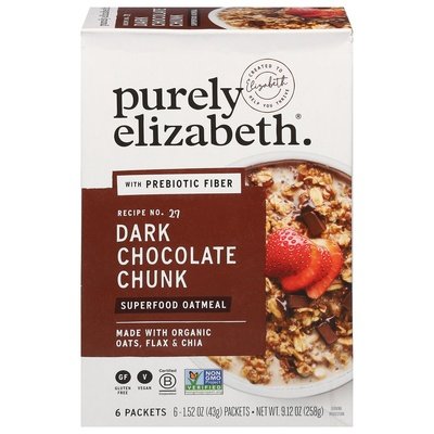 Purely Elizabeth Superfood Oatmeal Dark Chocolate Chunk 6/9.12 OZ [UNFI #2835148] [ebt]