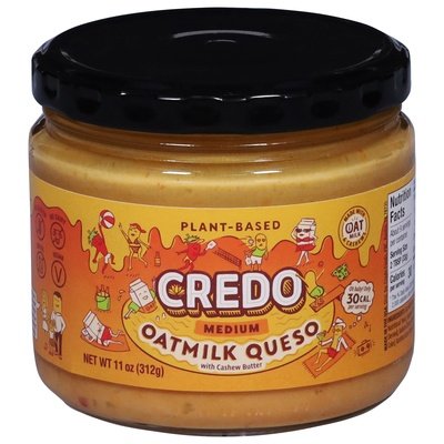 Credo Foods Queso with Cashew Butter Medium Plant-Based 6/11 OZ [UNFI #3004009] [ebt]