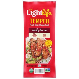 Lightlife Foods Tempeh Smoky Bacon Plant-Based Superfood 12/6 OZ [UNFI #0721605] [ebt]