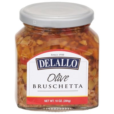 Delallo Bruschetta Olive 6/10 OZ [UNFI #0408054] [ebt]