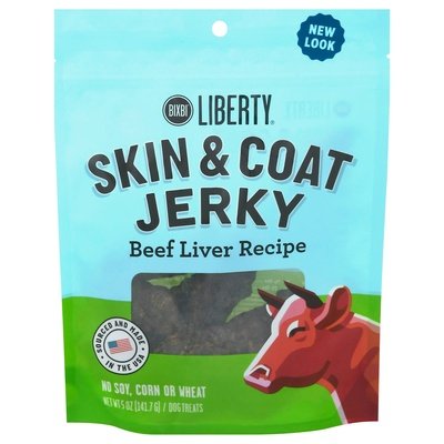 Bixbi Dog Treats Beef Liver Recipe Skin & Coat Jerky 6/5 OZ [UNFI #2753762]