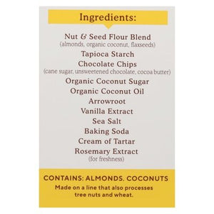 Simple Mills Cookies Chocolate Chip Almond Flour Crunchy 6/5.5 OZ [UNFI #2059186] [ebt]