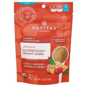Navitas Organics Superfood + Immunity Blend Camu + Orange + Acerola Cherry 6/4.2 OZ [UNFI #2661338] T