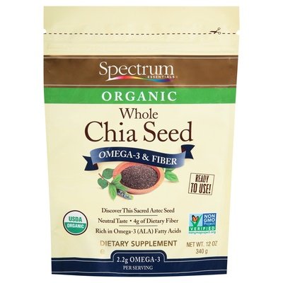 Spectrum Essentials Chia Seed Organic Whole 12 OZ [UNFI #2093524] [ebt]