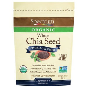 Spectrum Essentials Chia Seed Organic Whole 12 OZ [UNFI #2093524] [ebt]