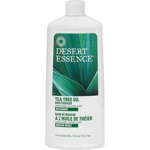 Desert Essence Mouthwash Tea Tree Oil Spearmint 1/16 OZ [UNFI #583443] T