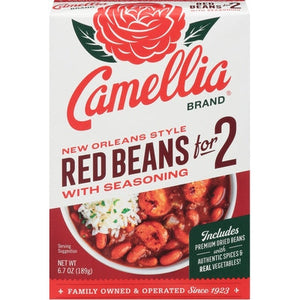 Camellia Red Beans For 2 With Seasoning New Orleans Style 12/6.7 oz [UNFI #3094091 ] [ebt]