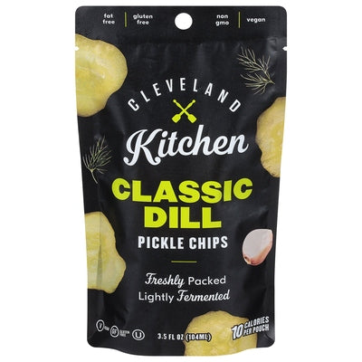 Cleveland Kitchen Pickle Chips Classic Dill 12/3.5 oz [UNFI #3026804 ] [ebt]