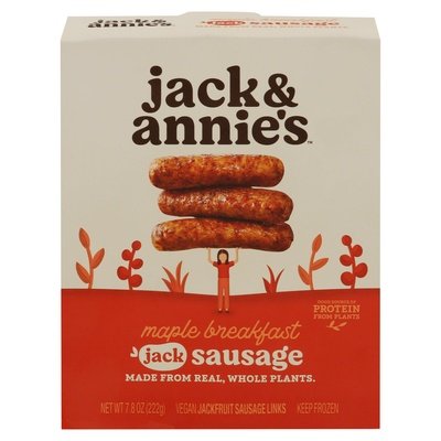 Jack & Annies Maple Breakfast Sausage Jackfruit 8/7.2 OZ [UNFI  #2972701]