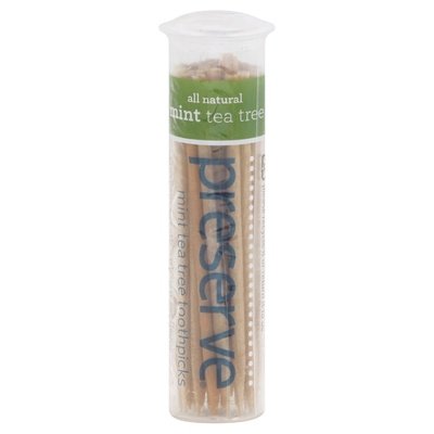 Preserve Flavored Toothpicks Mint Tea Tree 24/35 CT [UNFI #725762] T